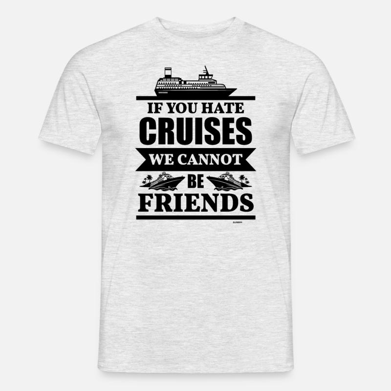 Freunde Kreuzfahrtschiff Geschenkidee - Männer T-Shirt - Grau meliert