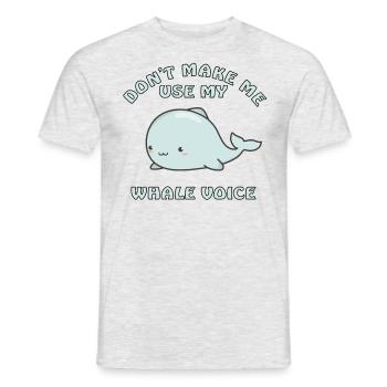 Bébé Baleine Poisson Bébé Enfants Cadeau - T-shirt homme - gris chiné - Devant - AI Model Male 178 dark (178cm)