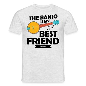 Banjo-Liebhaber - Männer T-Shirt - Grau meliert - Vorne - AI Model Male 178 dark (178cm)