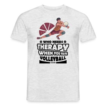 Volley-ball - T-shirt homme - gris chiné - Devant - AI Model Male 178 dark (178cm)