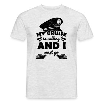 Captain funny saying - Men's T-Shirt - heather grey - Front - AI Model Male 178 dark (178cm)