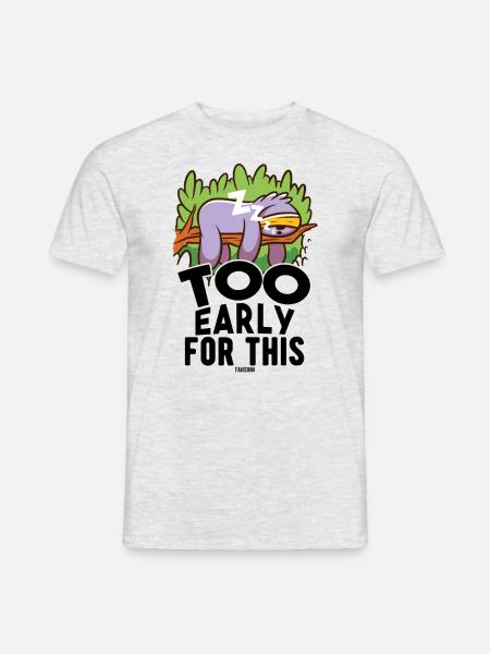 tired sloth snores Sloth - Men's T-Shirt - heather grey