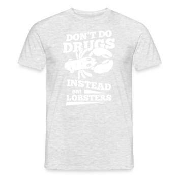 Lobster Gift Idea - Men's T-Shirt - heather grey - Front - AI Model Male 178 dark (178cm)