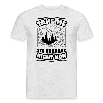 Canada - T-shirt homme - gris chiné - Devant - AI Model Male 178 dark (178cm)