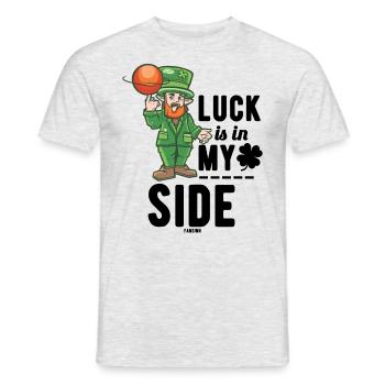 St Patrick's Day Ireland Basketball - Men's T-Shirt - heather grey - Front - AI Model Male 178 dark (178cm)