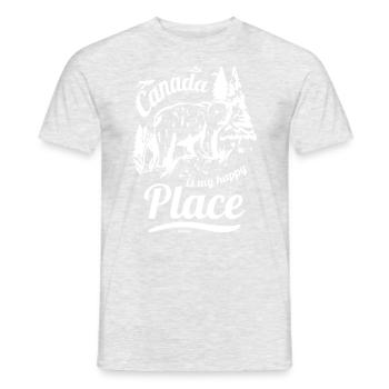 Canada - T-shirt homme - gris chiné - Devant - AI Model Male 178 dark (178cm)