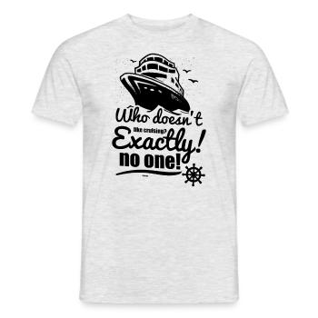 Cadeau du capitaine de navire de croisière maritime - T-shirt homme - gris chiné - Devant - AI Model Male 178 dark (178cm)