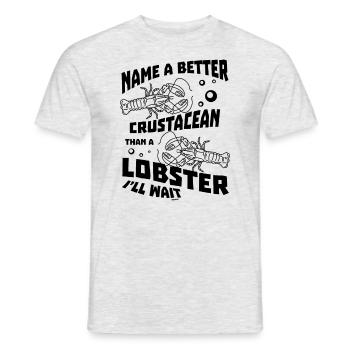 Homard Crustacé Crevette Crabe Mer - T-shirt homme - gris chiné - Devant - AI Model Male 178 dark (178cm)