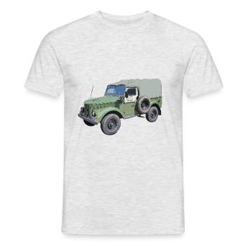 Off-road vehicle GAZ 69 - Men's T-Shirt - heather grey - Front - AI Model Male 178 dark (178cm)
