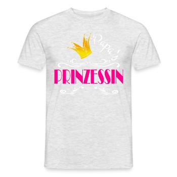 Dad's Princess Golden Crown - Men's T-Shirt - heather grey - Front - AI Model Male 178 dark (178cm)