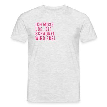 schaukel wird frei - Männer T-Shirt - Grau meliert - Vorne - AI Model Male 178 dark (178cm)
