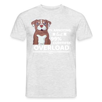 Dog Mama Dog Father Dog Lovers - Men's T-Shirt - heather grey - Front - AI Model Male 178 dark (178cm)
