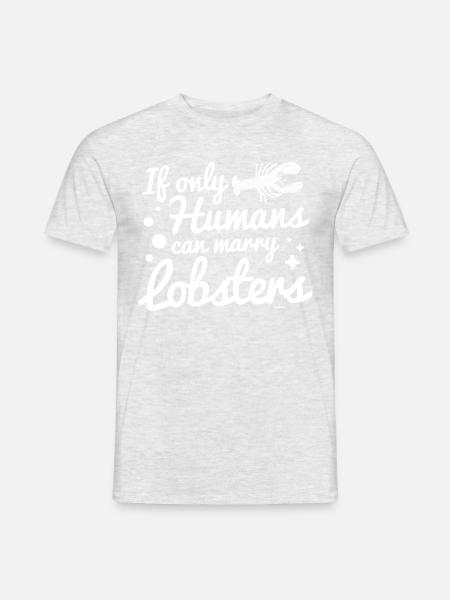 Hummer aus dem Meer - Männer T-Shirt - Grau meliert