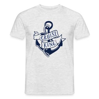 Cruise King - Männer T-Shirt - Grau meliert - Vorne - AI Model Male 178 dark (178cm)