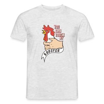 Tu peux toucher mon coq - T-shirt homme - gris chiné - Devant - AI Model Male 178 dark (178cm)