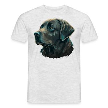 Gentle Labrador Retriever - Men's T-Shirt - heather grey - Front - AI Model Male 178 dark (178cm)