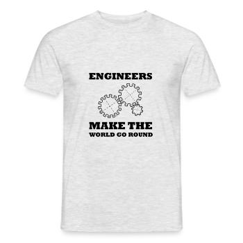 Engineer - Men's T-Shirt - heather grey - Front - AI Model Male 178 dark (178cm)