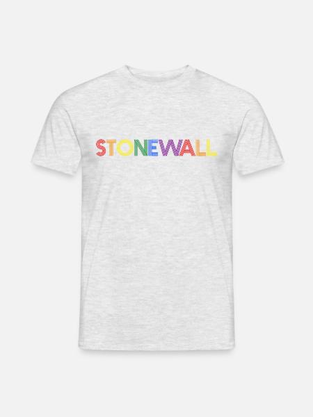 Rainbow Stonewall - Men's T-Shirt - heather grey