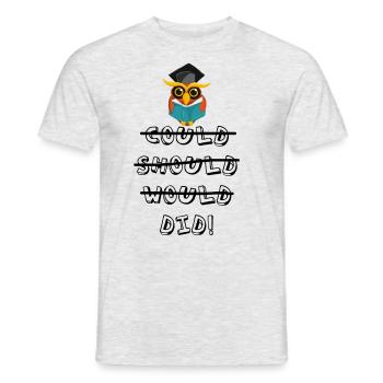 Graduation University Celebration Graduate Completes Gift - Men's T-Shirt - heather grey - Front - AI Model Male 178 dark (178cm)