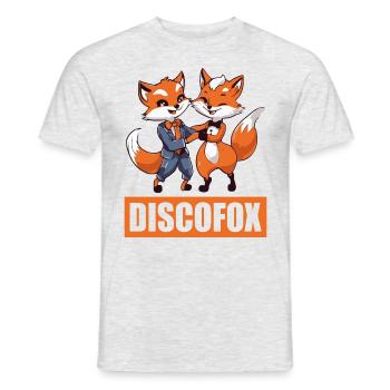 Discofox tanzen Tänzer Tänzerin 80er Disco - Männer T-Shirt - Grau meliert - Vorne - AI Model Male 178 dark (178cm)