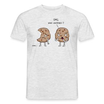 Cookies OMG - Men's T-Shirt - heather grey - Front - AI Model Male 178 dark (178cm)