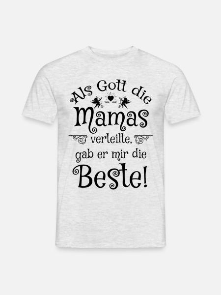 Die Beste Mama - Männer T-Shirt - Grau meliert