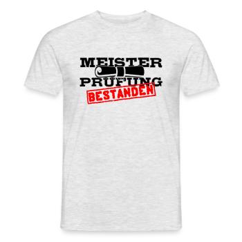 Master craftsman's examination passed - Men's T-Shirt - heather grey - Front - AI Model Male 178 dark (178cm)