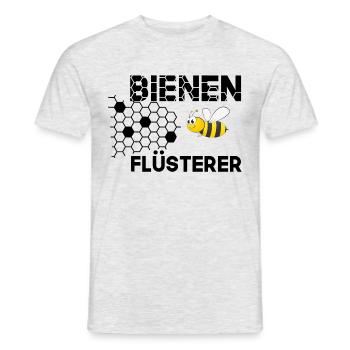 Bienenflüsterer - Männer T-Shirt - Grau meliert - Vorne - AI Model Male 178 dark (178cm)