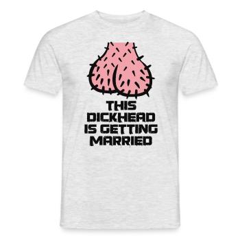Junggesellen Party lustig Humor Hochzeit - Männer T-Shirt - Grau meliert - Vorne - AI Model Male 178 dark (178cm)