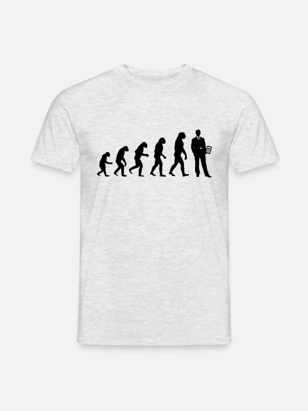 Comptable Auditeur Évolution Cadeau - T-shirt homme - gris chiné