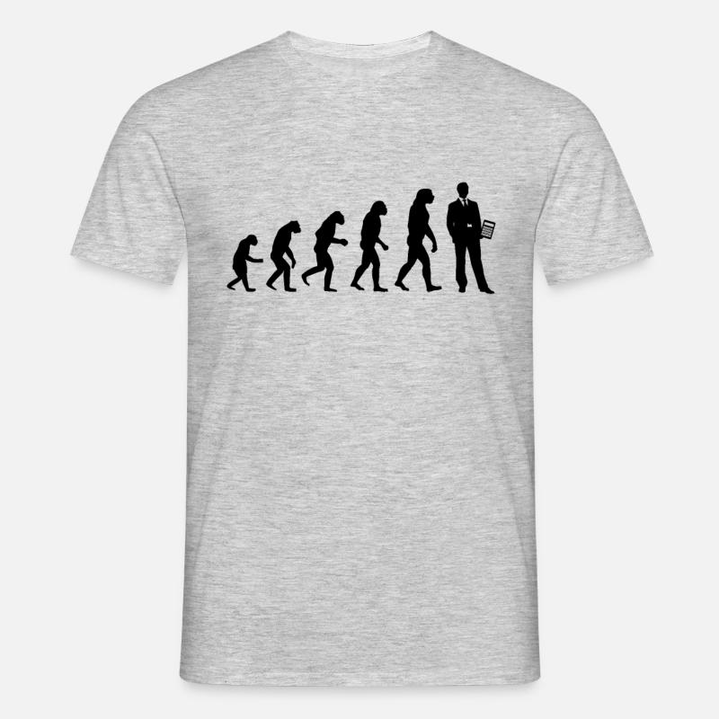 Comptable Auditeur Évolution Cadeau - T-shirt Homme - gris chiné