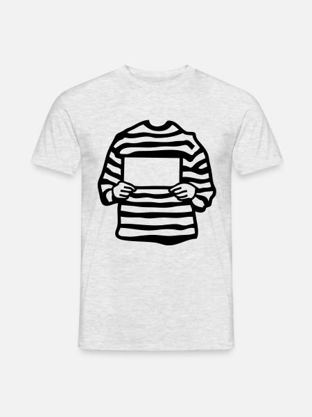 prisoner prisoner pancarte3 empty empty - Men's T-Shirt - heather grey