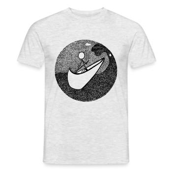 Erinnerungen - Männer T-Shirt - Grau meliert - Vorne - AI Model Male 178 dark (178cm)