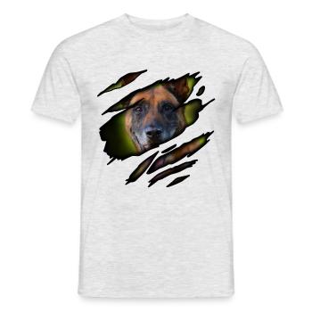Malinois in me - Men's T-Shirt - heather grey - Front - AI Model Male 178 dark (178cm)