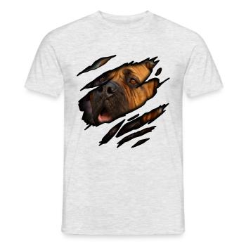 Bullmastiff in me - Men's T-Shirt - heather grey - Front - AI Model Male 178 dark (178cm)