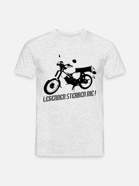 Simson S51 Enduro Legende - Männer T-Shirt - Grau meliert