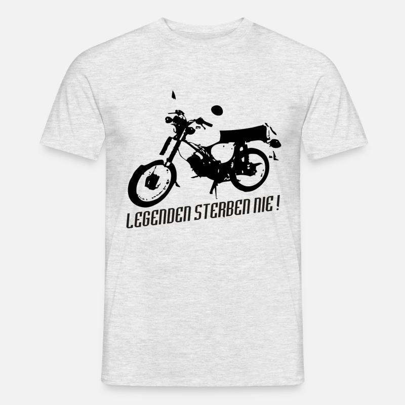 Simson S51 Enduro Legende - Männer T-Shirt - Grau meliert