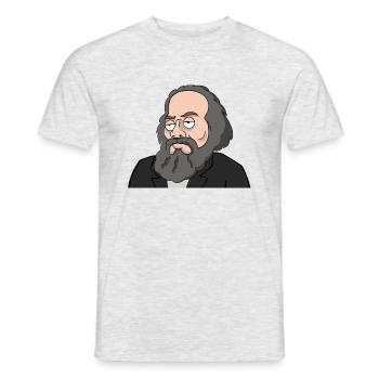 Karl Marx - Männer T-Shirt - Grau meliert - Vorne - AI Model Male 178 dark (178cm)
