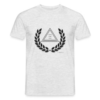 Veni Vidi Vici - Männer T-Shirt - Grau meliert - Vorne - AI Model Male 178 dark (178cm)