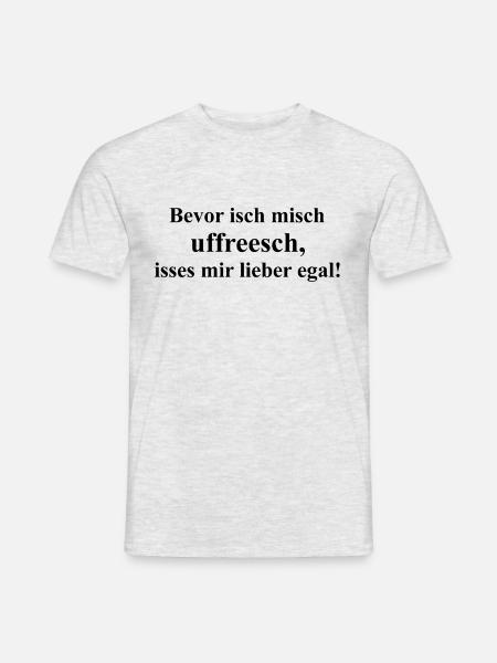 nicht uffresche - Männer T-Shirt - Grau meliert