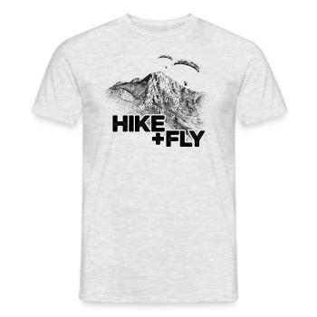 Mittagskogel Hike & Fly Paragliding - Men's T-Shirt - heather grey - Front - AI Model Male 178 dark (178cm)