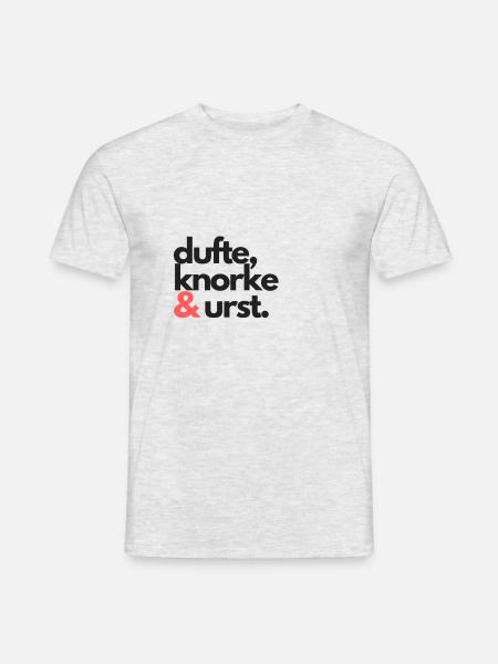 Dufte Knorke Urst - Männer T-Shirt - Grau meliert