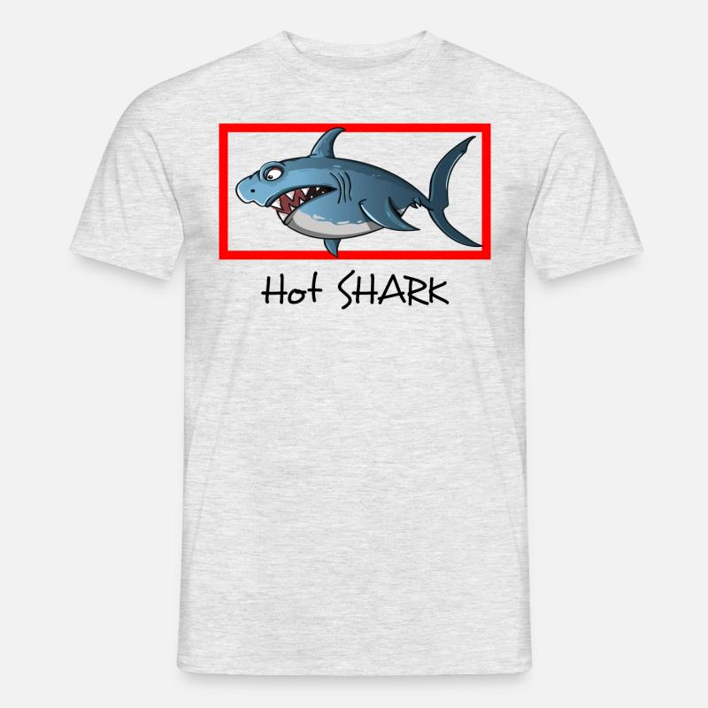 HAI - Männer T-Shirt - Grau meliert