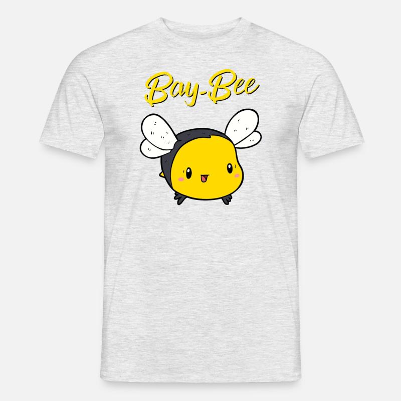 Bay-Bee Baby Biene (Geschenkidee) - Männer T-Shirt - Grau meliert
