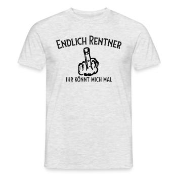 Rentner - Männer T-Shirt - Grau meliert - Vorne - AI Model Male 178 dark (178cm)