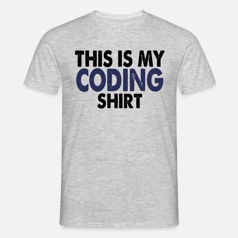 Coding nerd computer programming - Men's T-Shirt - heather grey