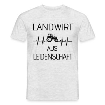 Landwirt aus Leidenschaft Bauer - Männer T-Shirt - Grau meliert - Vorne - AI Model Male 178 dark (178cm)