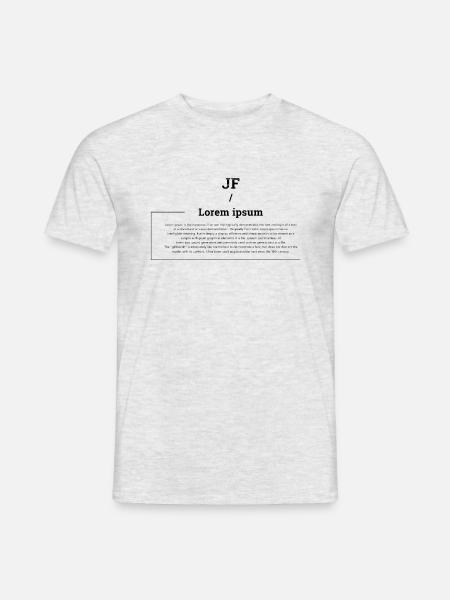 Lorem Ipsum - Männer T-Shirt - Grau meliert