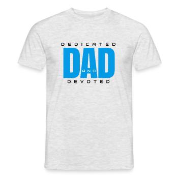 Papa - Männer T-Shirt - Grau meliert - Vorne - AI Model Male 178 dark (178cm)