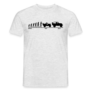 jeep evolution - Männer T-Shirt - Grau meliert - Vorne - AI Model Male 178 dark (178cm)